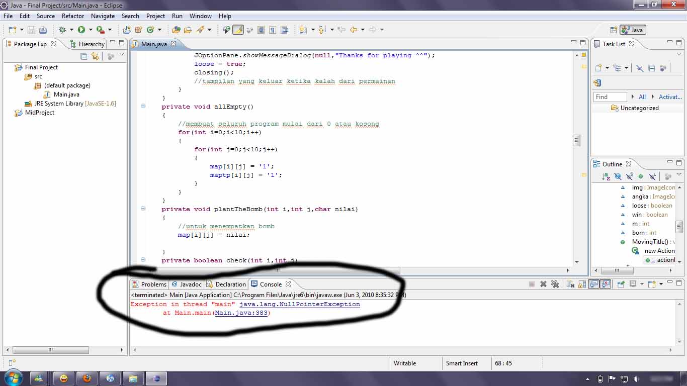 4. programnya error